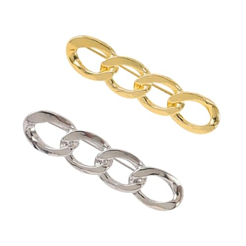 STHOYN Multifunktions Hosenbund Enger Machen Unisex Brosche Für Jeans Hosen Enger Machen Clip Frauen Einstellung Werkzeugfreie Dekorative Waist Knots(Gold+Silver) von STHOYN