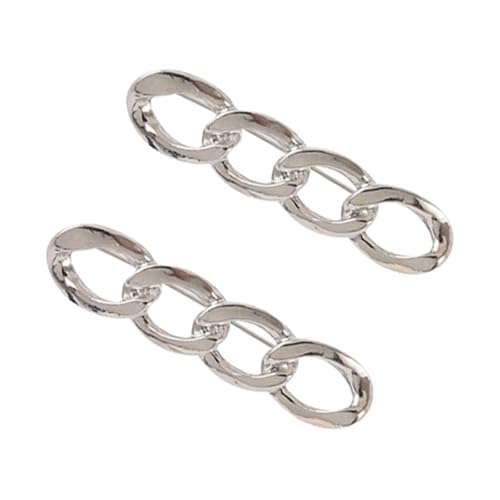 STHOYN Multifunktions Hosenbund Enger Machen Unisex Brosche Für Jeans Hosen Enger Machen Clip Frauen Einstellung Werkzeugfreie Dekorative Waist Knots(Silver*2) von STHOYN