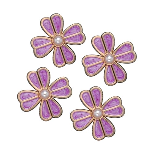 STHOYN No-Nähen Hosenbund Enger Machen Schnalle Clover Hosen Enger Machen Clip Frauen Verstellbare Hosen Befestiger Minimalistische Waist Knots(Purple) von STHOYN
