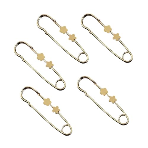 STHOYN Pin Design Hosenbund Enger Machen Kleine Kleidung Zubehör Hosen Clip Frauen Anpassung Schnalle Minimalistische Waist Knots(Flower) von STHOYN