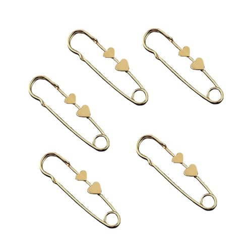 STHOYN Pin Design Hosenbund Enger Machen Kleine Kleidung Zubehör Hosen Clip Frauen Anpassung Schnalle Minimalistische Waist Knots(Heart) von STHOYN