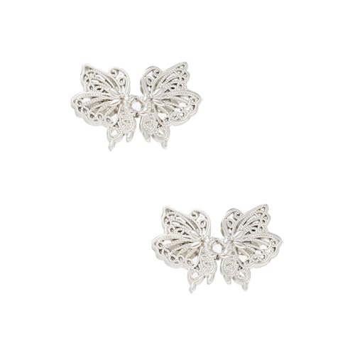 STHOYN Silber Minimalistische Hosenbund Enger Machen No-Nähen Installation Hosen Enger Machen Clip Frauen Schnalle Design Waist Knots Vielseitiges Kleines Zubehör(Butterfly) von STHOYN