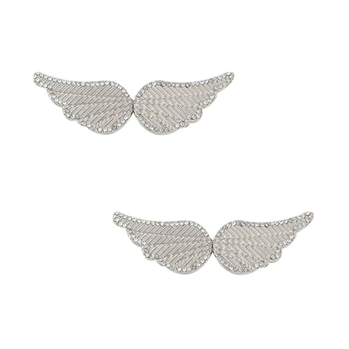 STHOYN Silber Minimalistische Hosenbund Enger Machen No-Nähen Installation Hosen Enger Machen Clip Frauen Schnalle Design Waist Knots Vielseitiges Kleines Zubehör(Wings) von STHOYN