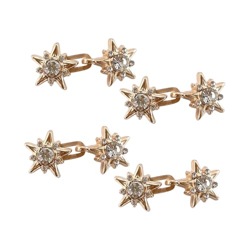 STHOYN Sternförmige Kleidung Hosenbund Enger Machen Gürtel Für Hosen & Kleider Hosen Enger Machen Clip Frauen Einstellung Schnalle Waist Knots Regulator(Gold) von STHOYN