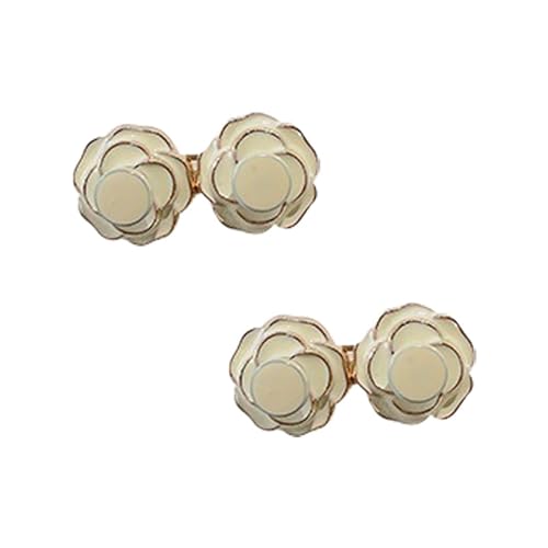 STHOYN Taillenversteller Hosenbund Enger Machen Nähfreie Hosen Enger Machen Clip Frauen Schnalle Taillenband Einstellung Straffer Zubehör Waist Knots Dekorativ(Beige*2) von STHOYN