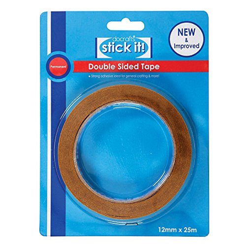 Stick it ", 25 x 12 mm, Doppelseitiges Klebeband, braun Stick it ", 25 x 12 mm, Doppelseitiges Klebeband, braun von STICK IT