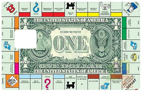 Aufkleber für Kreditkarte - Das Spiel der Dollar - für Bankkarte, US-Format von STICKERCB