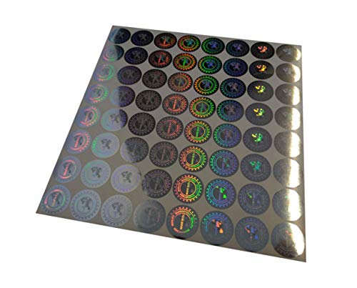StickersLab 64 Hologrammsiegel, 19 mm, Aufschrift "Made in EU" von STICKERSLAB GHIRARDI