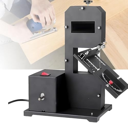 STIDEsknautic Bandsäge/Professionelle Tischbandsäge,Neigbares Tisch (0-45°),800W-Reinkupfermotor,70mm Nachsägehöhe + 90 mm Ausladung,Kurven- und Geradeschnitte,1750 U/min von STIDEsknautic