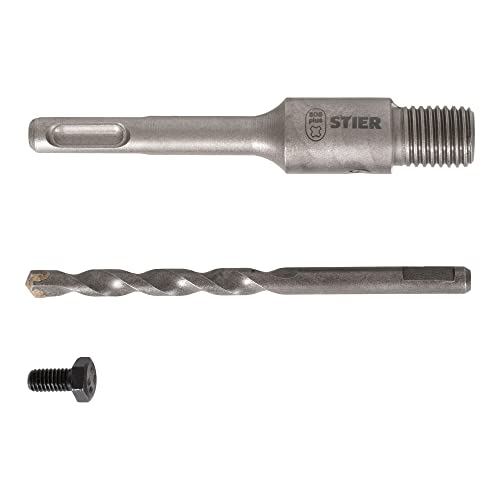 STIER Aufnahmeschaft SDS-Plus M16 110 mm inkl. Zentrierbohrer für Hohlbohrkronen von STIER