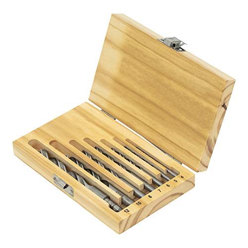 STIER Holzbohrer-Set, 7-teilig, Größen von 4-12 mm, optimal für präzises Bohren in diversen Holzarten, robuste und effiziente Konstruktion, lange Lebensdauer STIER Holzbohrer-Set, 7-teilig, Größen von 4-12 mm, optimal für präzises Bohren in diversen Holzarten, robuste und effiziente Konstruktion, lange Lebensdauer von STIER