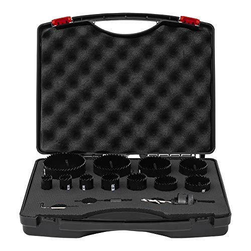 STIER Lochsägen-Set, HSS-Co8 Bimetall, 14-teilig 20, 22, 25, 32, 35, 40, 44, 51, 60, 68 & 76 mm, für Handbohrmaschinen, Lochkreissäge Bohrkronen für Kunststoffe, Metall, Laminat u.v.m. STIER Lochsägen-Set, HSS-Co8 Bimetall, 14-teilig 20, 22, 25, 32, 35, 40, 44, 51, 60, 68 & 76 mm, für Handbohrmaschinen, Lochkreissäge Bohrkronen für Kunststoffe, Metall, Laminat u.v.m. von STIER