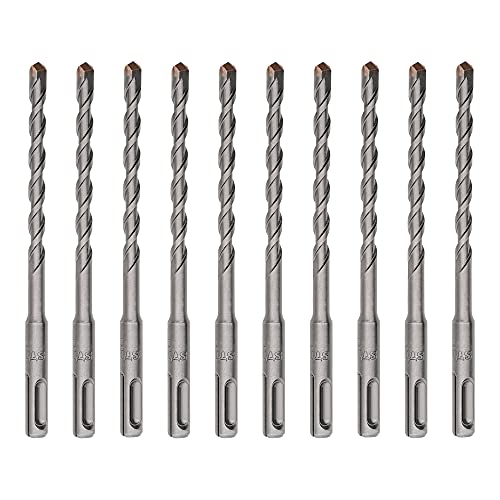 STIER SDS-plus-Bohrer, 10 Stück, Länge 160 mm, Durchmesser 6 mm, geeignet für Beton & Mauerwerk, Steinbohrer, Betonbohrer, Sds plus Bohrer Set, Steinbohrer Set, Stahlbeton Bohrer STIER SDS-plus-Bohrer, 10 Stück, Länge 160 mm, Durchmesser 6 mm, geeignet für Beton & Mauerwerk, Steinbohrer, Betonbohrer, Sds plus Bohrer Set, Steinbohrer Set, Stahlbeton Bohrer von STIER