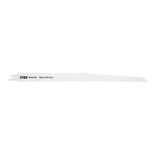STIER Säbelsägeblatt, 5 Stück, ST4432, Schnittlänge 280 mm, Zahnteilung 1,8-2,5 mm, ideal zum Zuschneiden von Holz und Metall, effizient für längere Schnitte STIER Säbelsägeblatt, 5 Stück, ST4432, Schnittlänge 280 mm, Zahnteilung 1,8-2,5 mm, ideal zum Zuschneiden von Holz und Metall, effizient für längere Schnitte von STIER
