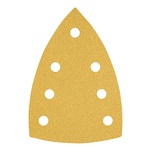 STIER Schleifblätter Universal Delta, 100 x 150, P180, 50 Stk., 7-Loch, Korund, Latexhaltiges flexibles C-Papier von STIER