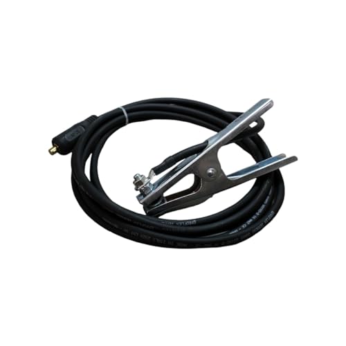 Massekabel Schweißkabel 10,16,25,35,50,70mm² HAR 4m 200/400A Masseklemme Stecker (25mm² 9mm Dorn) von STM