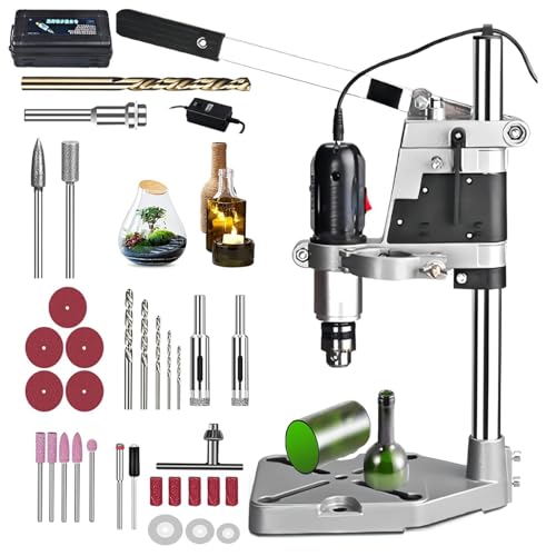 STMKB Elektrischer Glasflaschenschneider, Multifunktionale Flaschenschneidemaschine, Klemmbereich: 0,6–6,0 Mm, 6000–12000 U/min, Einstellbare Geschwindigkeit von STMKB