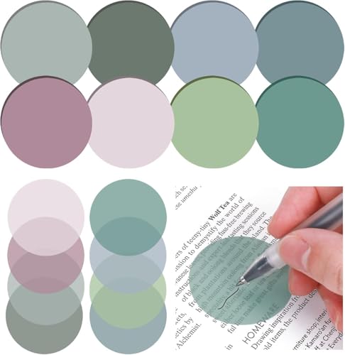900 Blätter Transparente Haftnotizen Set, STNRST-IN Durchsichtige Bunt Selbstklebende Notizzettel und 1PC Goldenen Signaturstift, Wasserdicht Sticky Notes für Schule Büro Hause von STNRST-IN