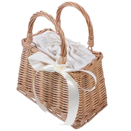 Kleiner Weidenkorb mit Henkel, Streukorb Rattankorb, Geflochtener Blumenkorb, Hochzeit Streukörbchen Für Party Festival Hochzeit Fotografie Requisiten Kleiner Weidenkorb mit Henkel, Streukorb Rattankorb, Geflochtener Blumenkorb, Hochzeit Streukörbchen Für Party Festival Hochzeit Fotografie Requisiten von STOBAZA