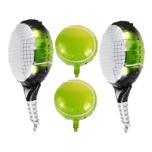 STOBAZA 1 Satz Folienballons Aufblasbare Tennis Dekoration für Sport Mottopartys Geburtstagsfeiern Shower und Zuhause für Sportliebhaber und Feiern von STOBAZA