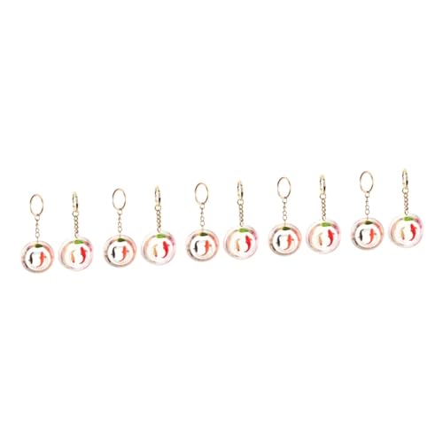 STOBAZA 10 Stk -Schlüsselanhänger tierischer Schlüsselanhänger Auto-Dekor Ornament Geldbörsen hängende Dekoration -Schlüsselring-Dekor Charme Taschen Paketdekoration von STOBAZA
