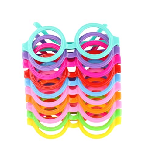STOBAZA 10 Stück Kinderbrillenrahmen ohne Gläser Runde Spielzeugbrillen für Geburtstagsfeiern Feste und Partyaccessoires STOBAZA 10 Stück Kinderbrillenrahmen ohne Gläser Runde Spielzeugbrillen für Geburtstagsfeiern Feste und Partyaccessoires von STOBAZA