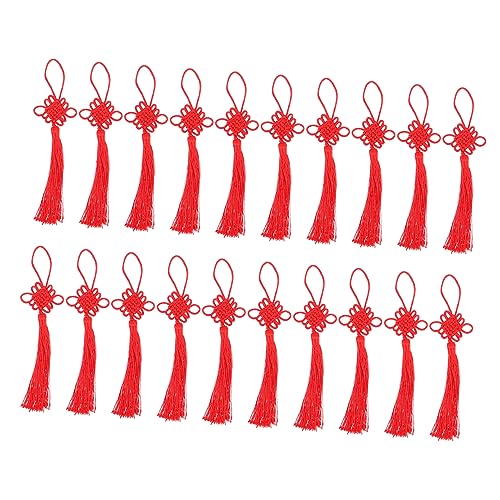 STOBAZA 10 Stück Teiliges Chinese Knots Quasten Anhänger für Frühlingsfest und Neujahr Dekorative Hängedekoration für Fenster und Türen Bedeutungsvolle für Familie und Freunde von STOBAZA