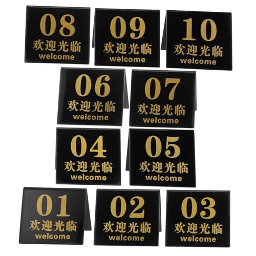 STOBAZA 10 Stück Tischnummern aus Teilig Wiederverwendbare Nummern für Restaurantreservierungen Tischnummern für Hochzeiten und Veranstaltungen Schwarze Basis mit Goldenen Ziffern STOBAZA 10 Stück Tischnummern aus Teilig Wiederverwendbare Nummern für Restaurantreservierungen Tischnummern für Hochzeiten und Veranstaltungen Schwarze Basis mit Goldenen Ziffern von STOBAZA