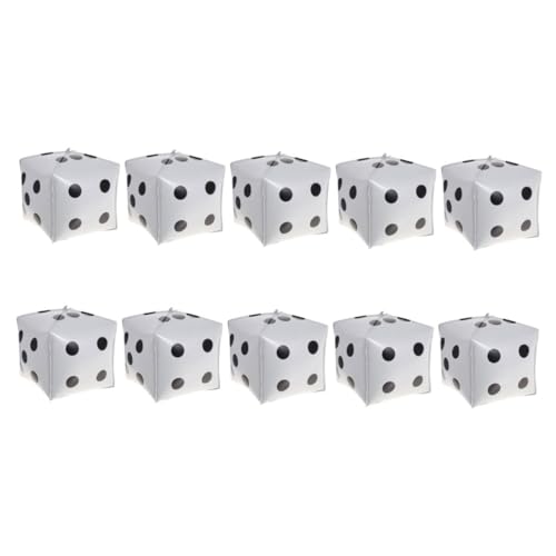 STOBAZA 10 Stück Würfel Foil Luftballons Würfel Dekoration Würfelballons für Themenpartys Foto Requisiten Langlebig Weiß STOBAZA 10 Stück Würfel Foil Luftballons Würfel Dekoration Würfelballons für Themenpartys Foto Requisiten Langlebig Weiß von STOBAZA