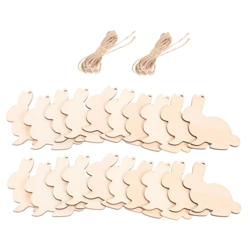 STOBAZA 100 STK Osterschmuck aus Holz teigroller Ostern Easter Bunny Plüschhasen-Osterkorb Handwerk hängendes Kaninchen ausgestopfter Hase Holzbehang für Ostern Holzanhänger für Ostern STOBAZA 100 STK Osterschmuck aus Holz teigroller Ostern Easter Bunny Plüschhasen-Osterkorb Handwerk hängendes Kaninchen ausgestopfter Hase Holzbehang für Ostern Holzanhänger für Ostern von STOBAZA