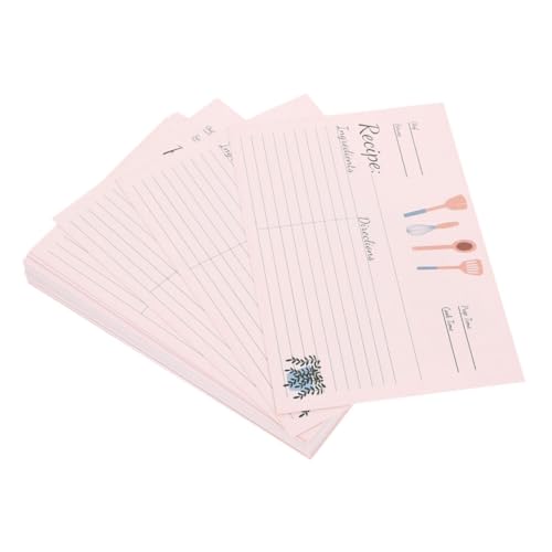 STOBAZA 100 Stück Dekorative Rezeptkarten für Hochzeiten und Brautpartys Leere Blätter für Tägliche und Festliche Nutzung für Rezeptbücher und STOBAZA 100 Stück Dekorative Rezeptkarten für Hochzeiten und Brautpartys Leere Blätter für Tägliche und Festliche Nutzung für Rezeptbücher und von STOBAZA