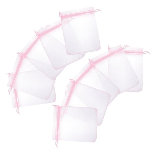 STOBAZA 100 Stück Teiliges Kleine Geschenksäckchen aus Mesh mit Kordelzug Vielseitige Geschenkbeutel für Babyparty Taufe Hochzeit Süßigkeitenverpackung Praktische Aufbewahrungstaschen Rosa STOBAZA 100 Stück Teiliges Kleine Geschenksäckchen aus Mesh mit Kordelzug Vielseitige Geschenkbeutel für Babyparty Taufe Hochzeit Süßigkeitenverpackung Praktische Aufbewahrungstaschen Rosa von STOBAZA