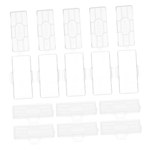 STOBAZA 100 Stück Transparente Kabelbeschriftungen Wasserdichte Kunststoff Labelhalter für Effektive Kennzeichnung von Kabeln Elektrischen und Kommunikationsanwendungen von STOBAZA
