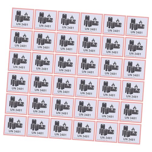 STOBAZA 100Blätter Lithium Batterie Warnetiketten Versandaufkleber für Sichere Verpackung Robuste Aufkleber für Effiziente Kennzeichnung von Lithiumbatterien STOBAZA 100Blätter Lithium Batterie Warnetiketten Versandaufkleber für Sichere Verpackung Robuste Aufkleber für Effiziente Kennzeichnung von Lithiumbatterien von STOBAZA