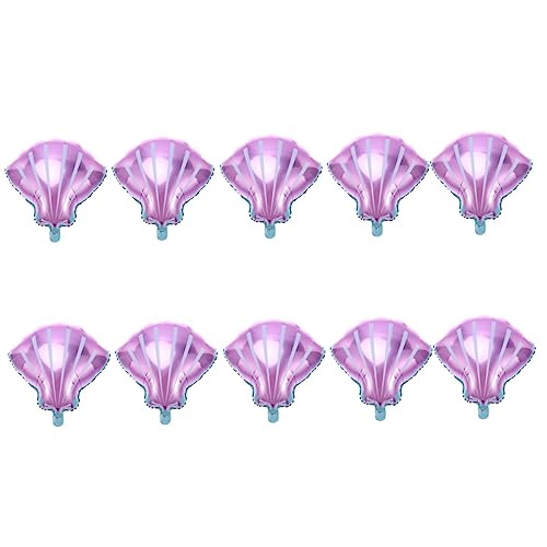 STOBAZA 10st Festlicher Ballon Shell-folienballon Luftballons Dekorativer Muschelballon Ballonhülle Folienballons Aluminiumschalenballon Shell-ballons Partyballon Runden Requisiten von STOBAZA