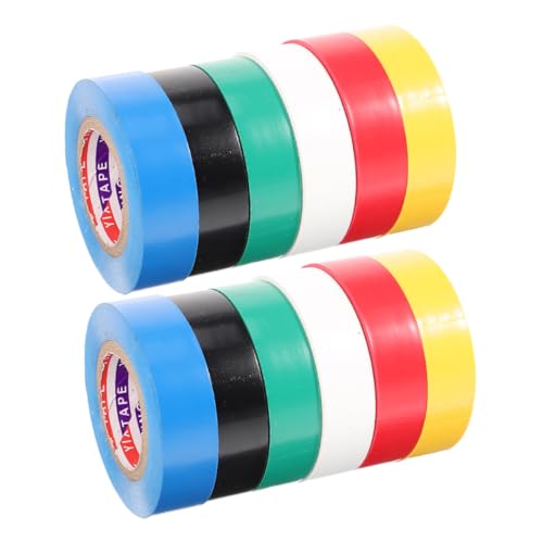 STOBAZA 12 Rollen Teiliges PVC Isolierband Farbiges Elektrisches Klebeband mit Hoher Isolationsleistung Witterungsbeständig Vielseitig für Elektrische und Industrielle Anwendungen STOBAZA 12 Rollen Teiliges PVC Isolierband Farbiges Elektrisches Klebeband mit Hoher Isolationsleistung Witterungsbeständig Vielseitig für Elektrische und Industrielle Anwendungen von STOBAZA