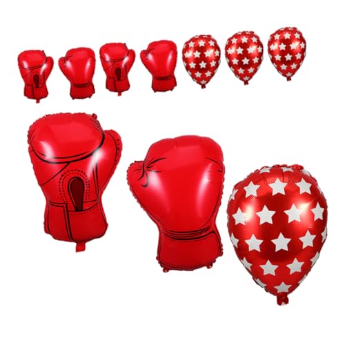 STOBAZA 12 Stück Teiliges Aufblasbare Boxhandschuh-folienballons und Sandsack-ballons Rote Wrestling Partydekoration für Jungen und Männer Leichte Sportparty-deko für Geburtstag und Feier STOBAZA 12 Stück Teiliges Aufblasbare Boxhandschuh-folienballons und Sandsack-ballons Rote Wrestling Partydekoration für Jungen und Männer Leichte Sportparty-deko für Geburtstag und Feier von STOBAZA