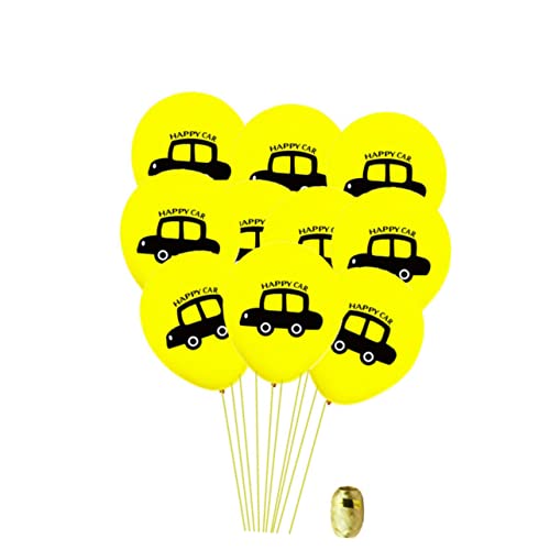 STOBAZA 13 Stück 12 latex luftballons latex ballons partydekoration party dekoration balloonie balongas luftballone partydeko einschulung Wagen dekorative Gegenstände Konfetti von STOBAZA