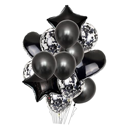 STOBAZA 14st Ballon Aus Aluminiumfolie Hochzeitsdeko Luftballons Partyzubehör Kombination Pentagramm von STOBAZA