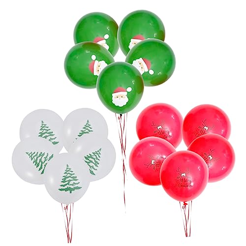 STOBAZA 15St Weihnachtsbaumballons weihnachtsfeier dekor Luftballons für Weihnachtsfeiern latex luftballons latex ballons Weihnachtsballons Luftballons als Partydeko Weihnachten schmücken von STOBAZA