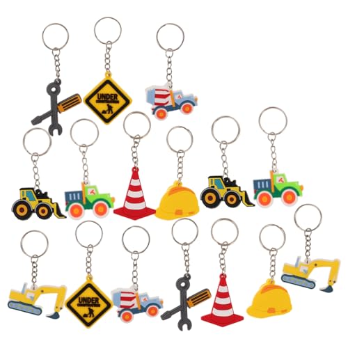 STOBAZA 16 Stück Teiliges Baustellen-partyset mit Pvc-bulldozer Schlüsselanhängern Bagger Traktor Anhängern Leichte als Geburtstagsgeschenk Belohnung und Goodie Bag Füller STOBAZA 16 Stück Teiliges Baustellen-partyset mit Pvc-bulldozer Schlüsselanhängern Bagger Traktor Anhängern Leichte als Geburtstagsgeschenk Belohnung und Goodie Bag Füller von STOBAZA