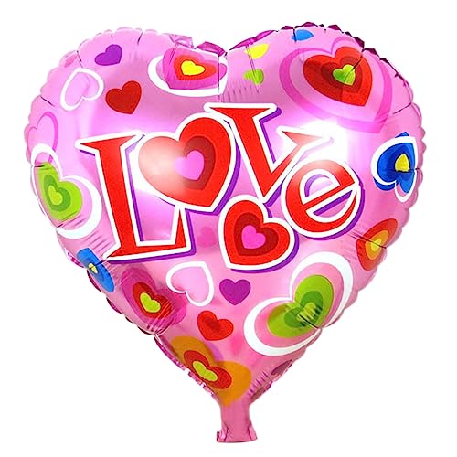 STOBAZA 18 Folienballons Hochzeit Rote Luftballons Vorschlagsballons Partyballon Aus Folie Accessoires Zum Valentinstag Abschlussball Ballons Ich Liebe Dich Ballon Heliumballon Herz von STOBAZA
