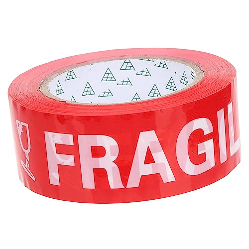 STOBAZA 1Rolle Zerbrechliches Klebeband Selbstklebendes Warnband für Versand Langlebig für Kartons Flaschen Fragile Kennzeichnung Einfach von STOBAZA
