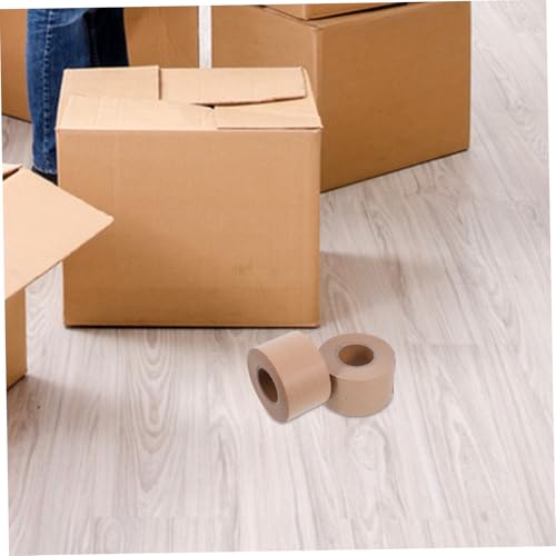 STOBAZA 2 Rollen Kraftpapier Klebeband Wasseraktiviert Biologisch Abbaubar Schreibbar Schneidbar Schwer Verpackungsband Für Sichere Versand Kartonversiegelung von STOBAZA