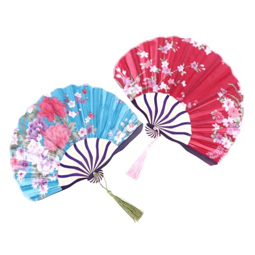 STOBAZA 2 STÜCK Klassischer Faltbarer Damen Handfächer Kleines Dekoratives Accessoire mit Blau Weißem Griff Langlebig und Einzigartig als für Fotoshootings STOBAZA 2 STÜCK Klassischer Faltbarer Damen Handfächer Kleines Dekoratives Accessoire mit Blau Weißem Griff Langlebig und Einzigartig als für Fotoshootings von STOBAZA