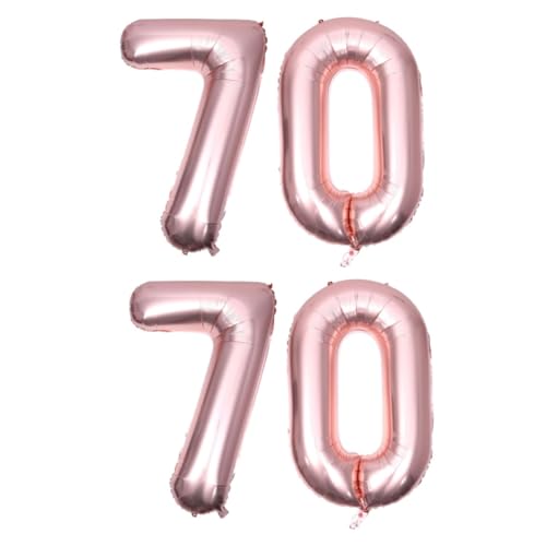STOBAZA 2 Stück 40 70 Klasse Partyballon Jubiläumsnummernballons Hochzeitsballons Ballon-banner-girlande Ballon Zum Kindergeburtstag Riesig Dekorativ Vorschlag Erwachsener von STOBAZA