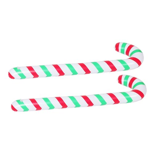 STOBAZA 2 Stück Aufblasbare Weihnachtszuckerstangen aus PVC Tragbare Candy Cane Ballons Weihnachtliche Deko für Zuhause und Party Leicht Aufblasbar Farbenfrohes Design Praktische STOBAZA 2 Stück Aufblasbare Weihnachtszuckerstangen aus PVC Tragbare Candy Cane Ballons Weihnachtliche Deko für Zuhause und Party Leicht Aufblasbar Farbenfrohes Design Praktische von STOBAZA
