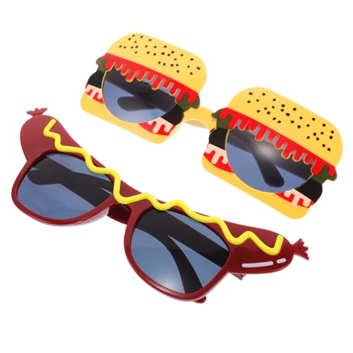 STOBAZA 2 Stück Hamburger und Hotdog Partybrille Lustige Fotorequisiten für Halloween und Feiern Kreative Kostümbrillen für Unvergessliche STOBAZA 2 Stück Hamburger und Hotdog Partybrille Lustige Fotorequisiten für Halloween und Feiern Kreative Kostümbrillen für Unvergessliche von STOBAZA