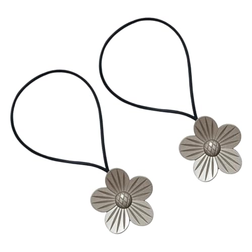 STOBAZA 2 Stück Magnetische Vorhangraffhalter mit Blumen Design Metall Vorhangklammern für Zuhause Büro und Shops Silber STOBAZA 2 Stück Magnetische Vorhangraffhalter mit Blumen Design Metall Vorhangklammern für Zuhause Büro und Shops Silber von STOBAZA