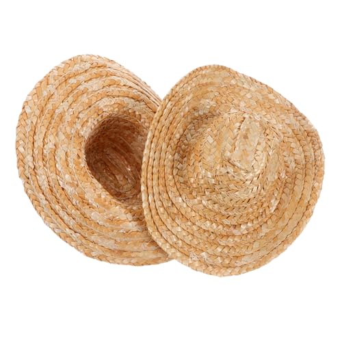 STOBAZA 2 Stück Mini Strohhüte Leichte Atmungsaktive Cowboy Hüte aus Stroh für Puppen Kleine Haustiere Diy Bastelbedarf Vielseitige Party Accessoires Einfache für Fotoshootings STOBAZA 2 Stück Mini Strohhüte Leichte Atmungsaktive Cowboy Hüte aus Stroh für Puppen Kleine Haustiere Diy Bastelbedarf Vielseitige Party Accessoires Einfache für Fotoshootings von STOBAZA